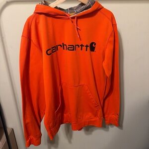 Carhartt Men's Vibrant Orange Hoodie